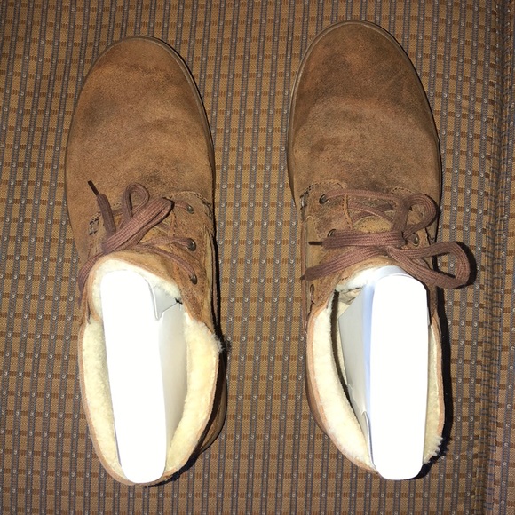 UGG Men’s Kramer Bomber Chestnut Boots Size 11 - Picture 4 of 16